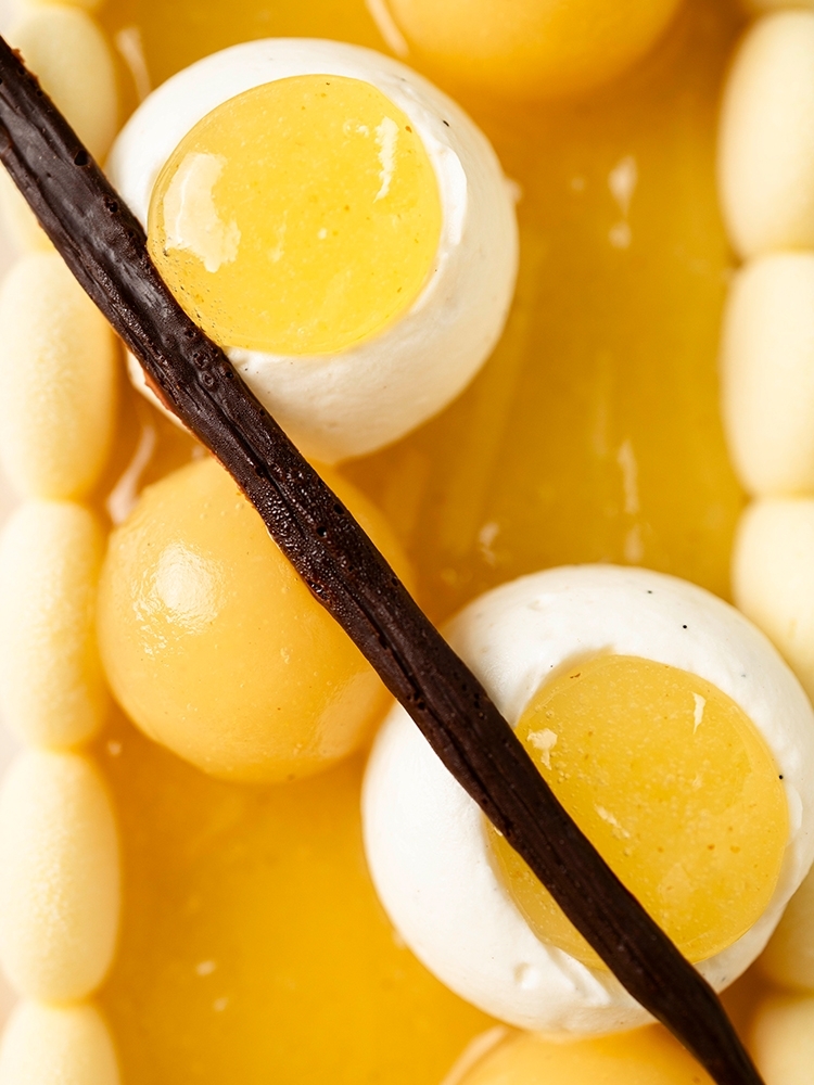 Pear and Vanilla Christmas Log | La Patisserie Cyril Lignac