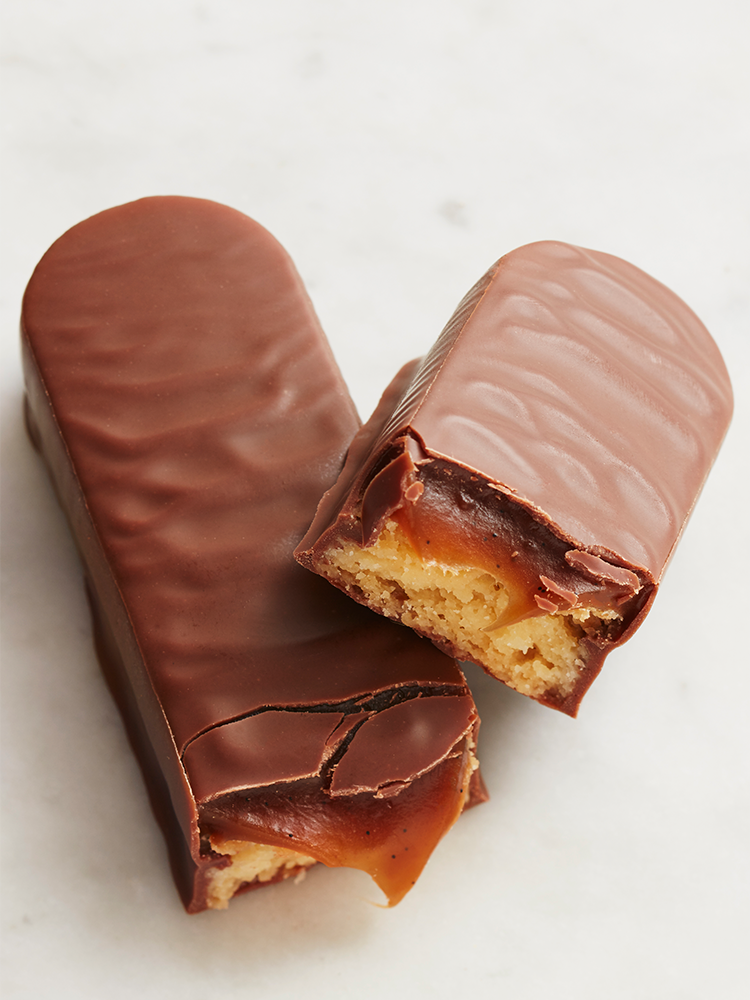 Barre chocolatée Caramel Biscuité Lait | La Patisserie Cyril Lignac