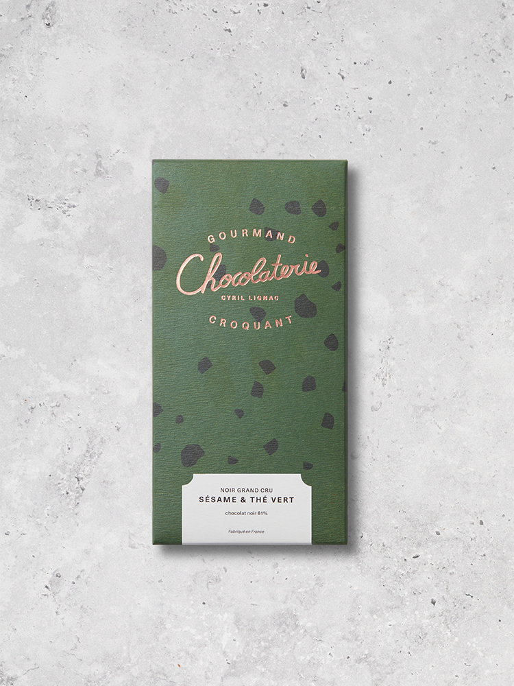 Dark Chocolate Sesame and Green Tea | La Patisserie Cyril Lignac